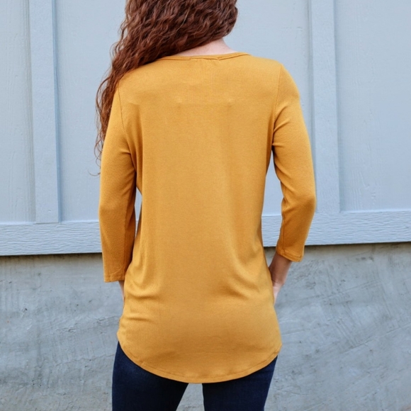 Mustard Button Tunic - Picture 2 of 2
